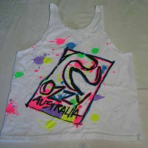 Vintage Ozzy Australia Neon Tank Top - Picture 1 of 6